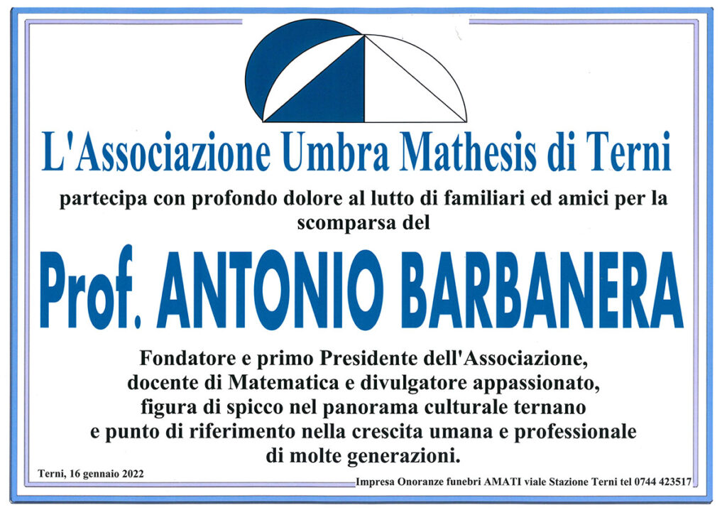 manifesto prof. antonio barbanera