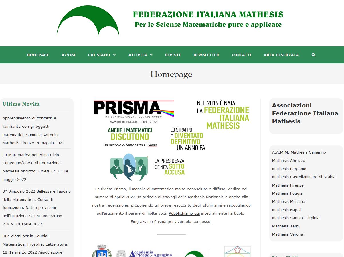 federazione italiana mathesis