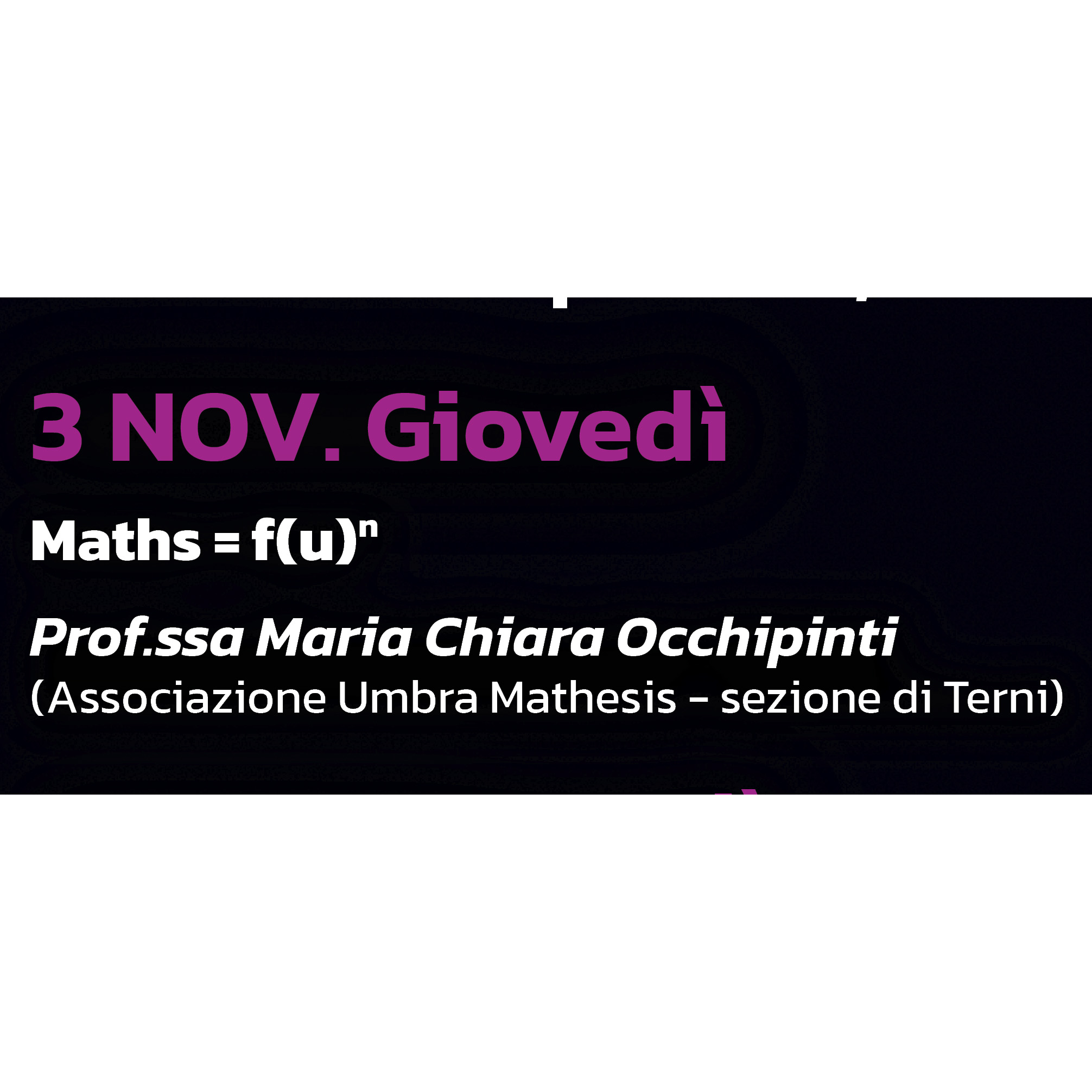 mathube 7, terni, conferenza del 3 novembre 2022