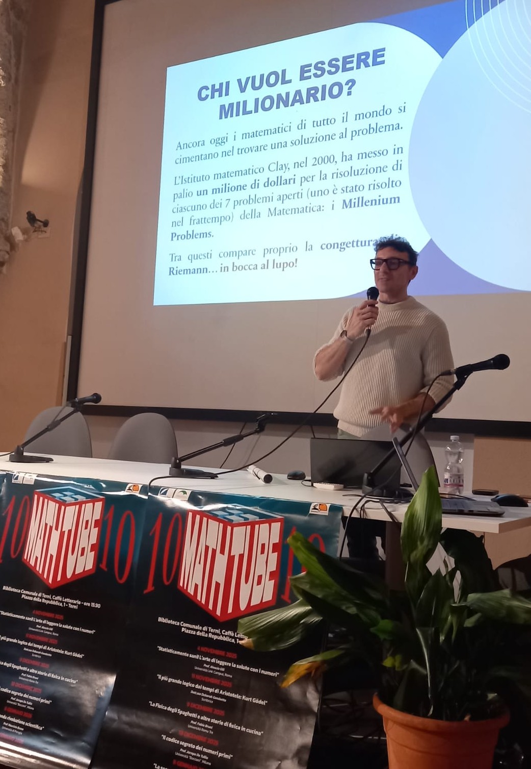 mathtube 10, 3° conferenza, foto De Tullio